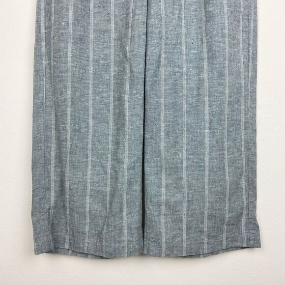 Eileen Fisher Organic Hemp Wide-Leg Cropped Minimalist Pant - Gray - Picture 5 of 8